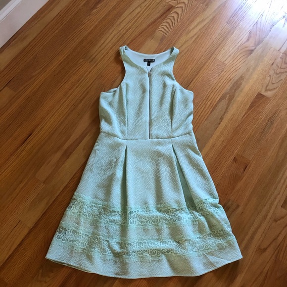 Mint Green Dressy Dress - Picture 2 of 3